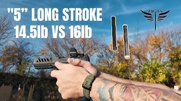 5” Long Stroke 14.5lb vs. 16lb spring – Cycling Difference for your Walther PDP