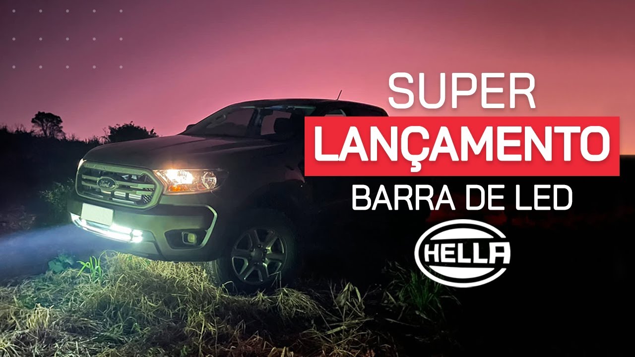 Barra LED na RANGER  Hella Black Magic 20 Slim LED 