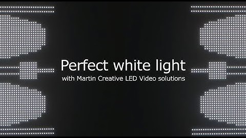 Perfect white light with Martin Creative LED solutions