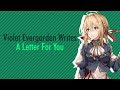 Violet Evergarden Write A Letter For You (Violet Evergarden x Listener ASMR)