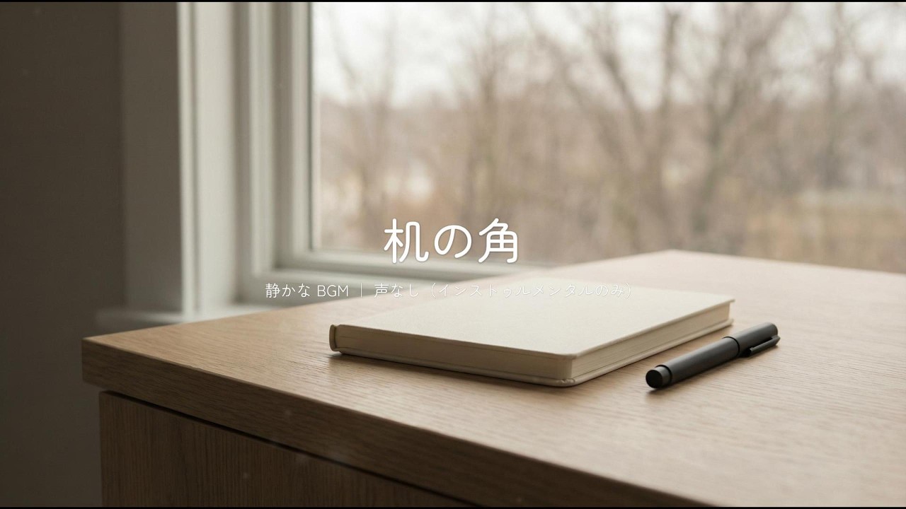 【静かなBGM】  제목  |  静かな部屋、変わる窓の外。