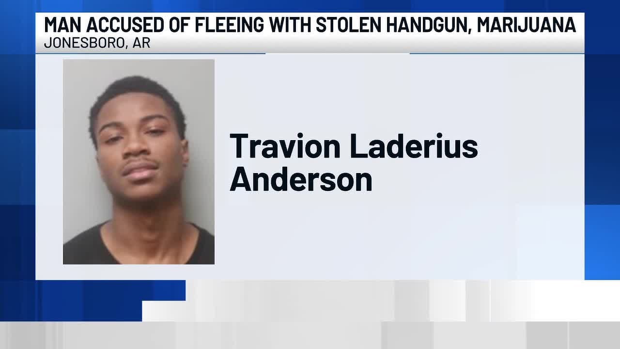 Police: Man arrested after fleeing with stolen handgun, marijuana - YouTube