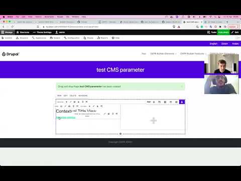 DXPR Builder CMS Settings Parameter type QA checking instructions with Drupal Blocks and Views