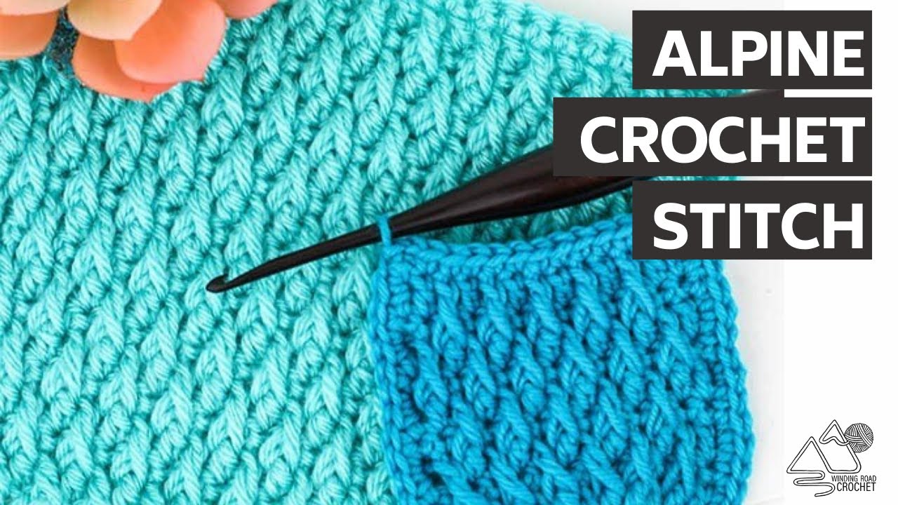 How to Crochet Alpine Stitch YouTube