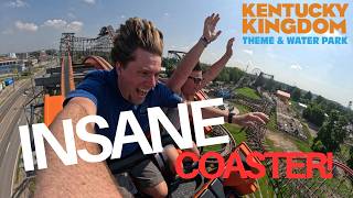 INSANE Coaster at Kentucky Kingdom (Wind Chaser POV & Reverse POV)