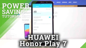 How to Activate Power Saving Mode in HUAWEI Honor Play 7 – Battery Settings