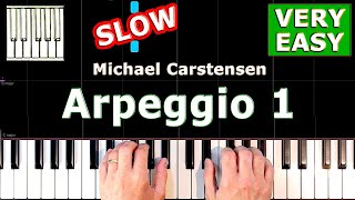 Arpeggio 1 - Piano Tutorial Easy -  Michael Carstensen