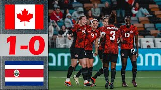 Canada vs Costa Rica Highlights | 2024 Concacaf Women's Gold Cup | 3.2.2024