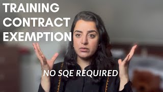 Qualifying without doing a training contract or the SQE?