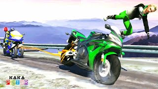 sepeda motor polisi 🏳 Police Bike Chase Simulator 3d Games screenshot 4