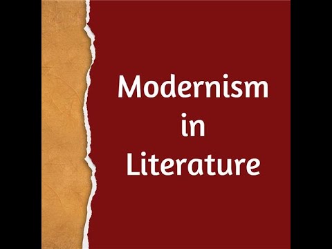 Literature (L3) part 5 : Modernism