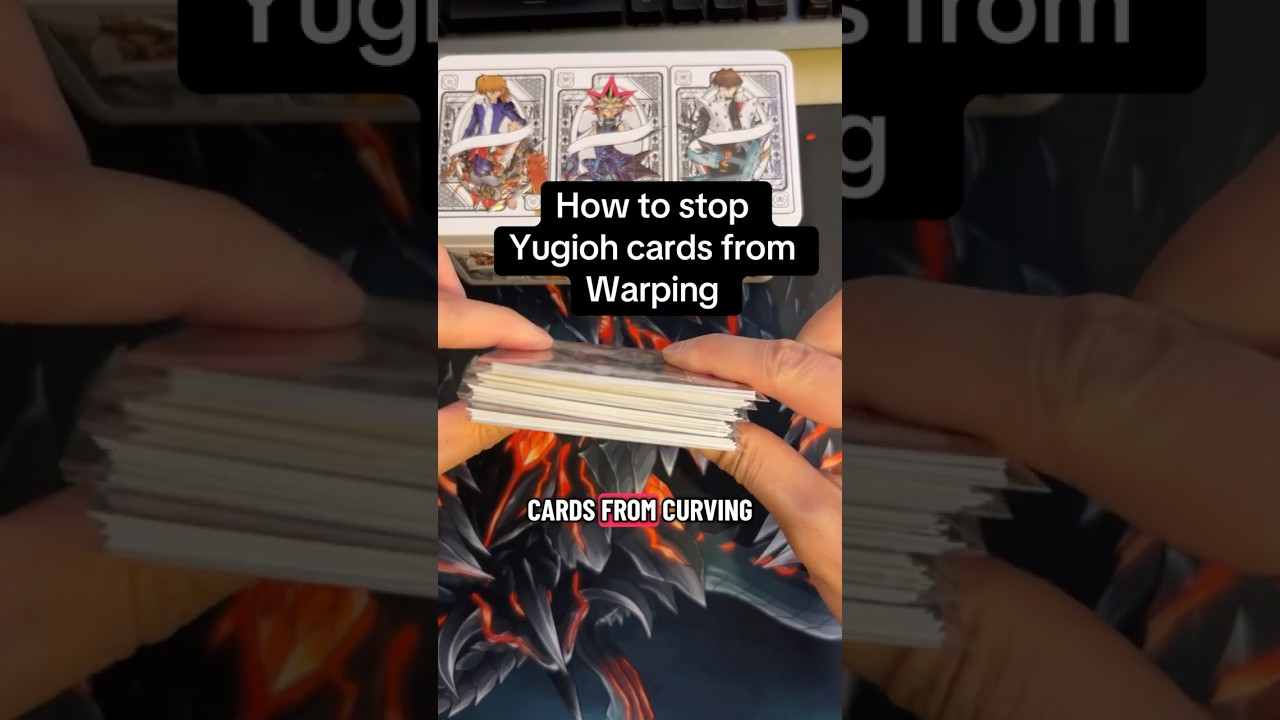 How to prevent your cards from warping and curving #yugioh - YouTube