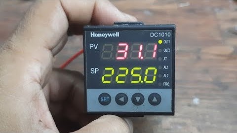 Honeywell DC 1010 PID controller wiring diagram connection and parameter setting 1