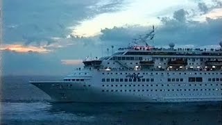 Cruise Ships Disney Magic and Norwegian Majesty Blowing Horns in Cozumel, Mexico ❄ December 2003
Cruise ships Disney Magic and departing Norwegian Majesty sounding ships horns in Cozumel, Mexico.
December 10, 2003. Cruise Ships Disney Magic and Norwegian Majesty Blowing Horns in Cozumel, Mexico ❄ December 2003
