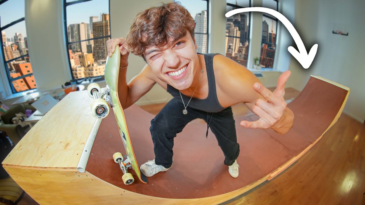 Building a Skatepark in My NYC Apartment, on YouTube