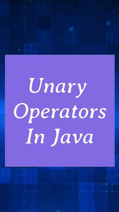 Unary operator in Java. #padhoengineering #java #operator #shorts # ...