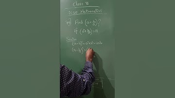 Find (a-1/a)? Class 8, iCSE mathematics,  identities #hubli