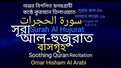 49.সূরা আল-হুজুরাত[سورة الحجرات]Surah Al Hujurat-মসয়াবীকন্ঠে হৃদয়গ্রাহী অন্তর ছোঁয়া কুরআন তিলাওয়াত//