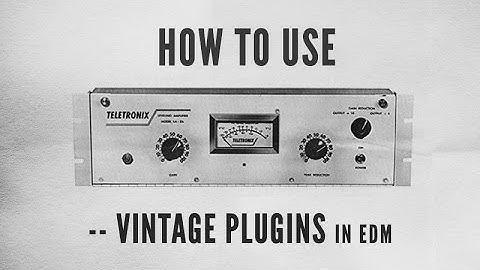 How To Use Vintage Plugins in EDM with Kirk Degiorgio - Snare through 1176, J37 and Kramer Tape