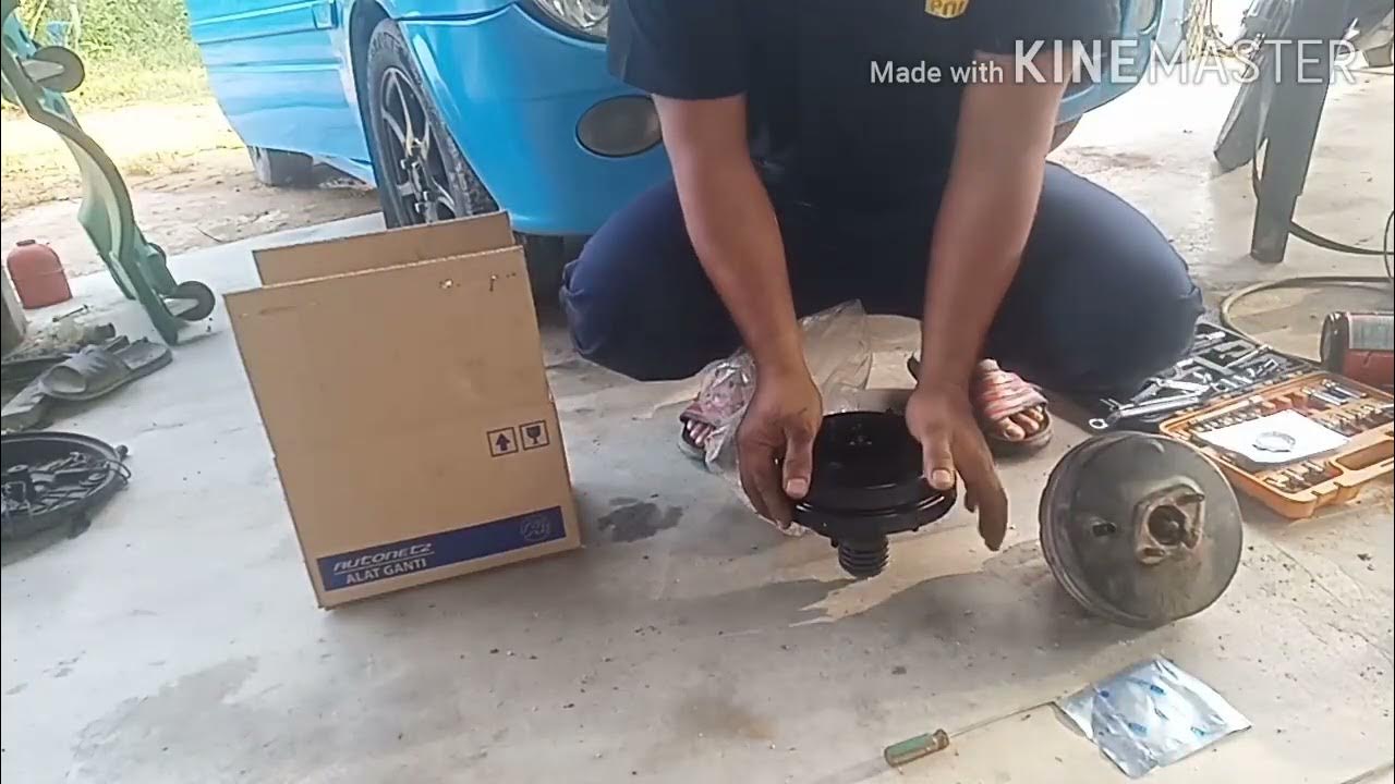 check kerosakan servo brake booster produa kancil YouTube
