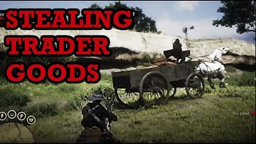 Red Dead Online: Stealing Trader/Goods Wagon In The Heartland #OUTLAWLIFE #reddeadonline