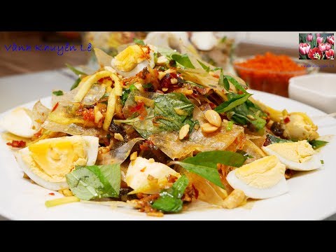 BÁNH TRÁNG TRỘN - A-Z cách làm Bánh Tráng trộn - Món ăn ngon, món ăn Vặt by Vanh Khuyen