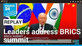 REPLAY: Putin and other BRICS leaders address summit in South Africa • FRANCE 24 English
