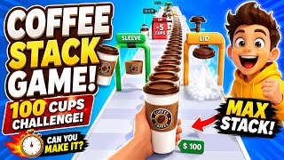 🤑☕ Making $$$ with the Biggest Coffee Stack Ever! 🚀