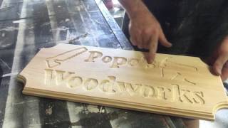 Making a Wooden Sign with a router | First time making a sign