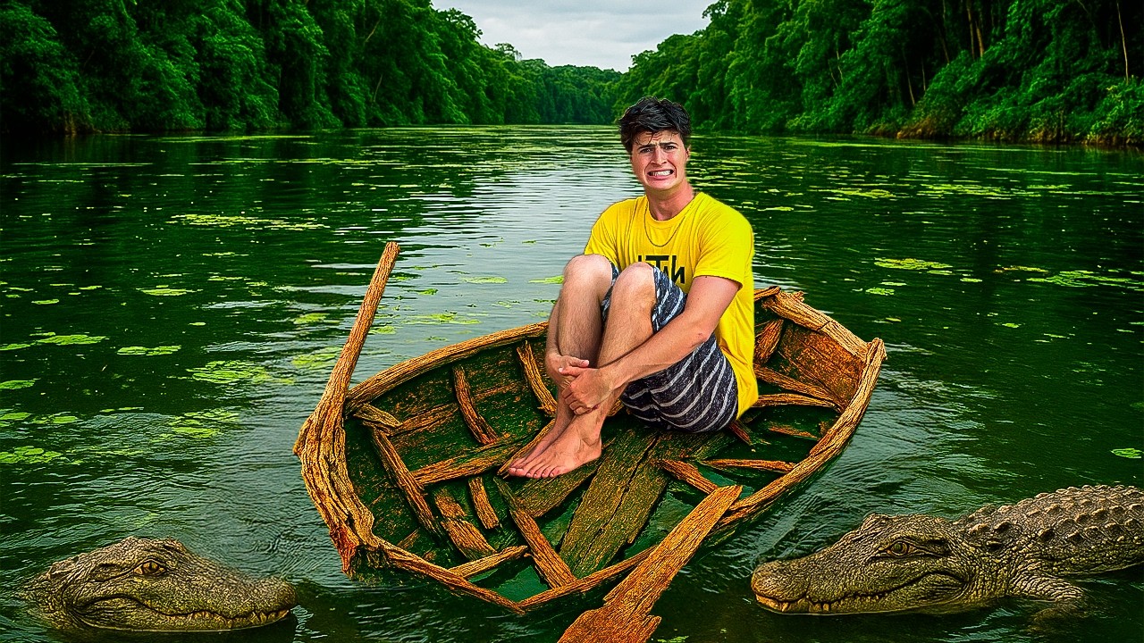 PASSEI 24 HORAS EM UMA CANOA DE 1 REAL - Natan por Aí