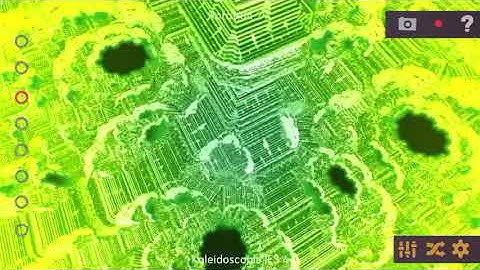 Green Temple in Fractals & Shapes 3D