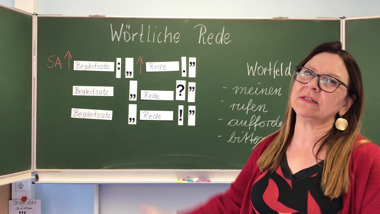Update Deutschunterricht Klasse 3 und 4: Die wörtliche Rede Teil 2