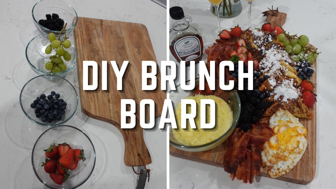DIY Brunch Board Charcuterie Board at Home Brunch Ideas YouTube