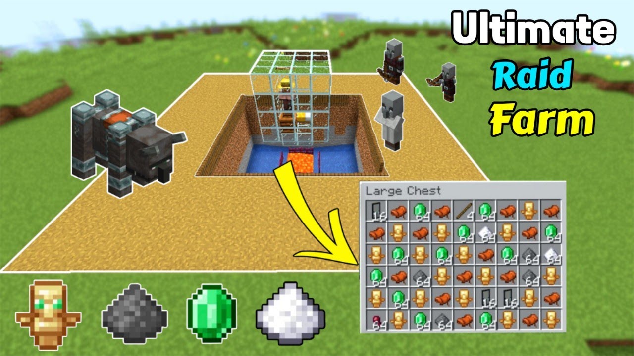 The Ultimate Raid Farm Tutorial in Minecraft | Umesh Krishnia | - YouTube