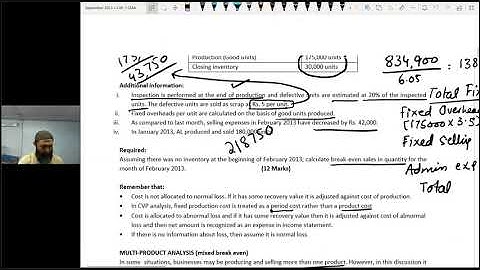 CAF03 CMA lecture no. 47 by Sir JAWAD MEHMOOD SB