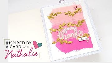 Adding Texture To Your Projects| Inspired By A Card with Nathalie