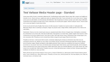 Test Varbase Media Header page   Standard   sizes