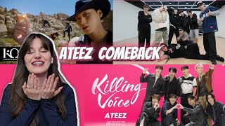 ATEEZ(에이티즈) - WORK Official MV and Dance Practice + ATEEZ Killing Voice REACTION