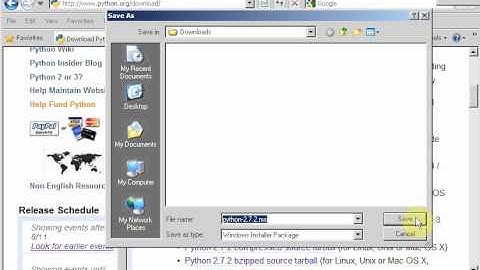 Calico: Installing python (Windows XP)