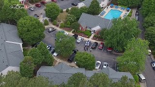 Drone video: Scene of Wake County deputy shooting