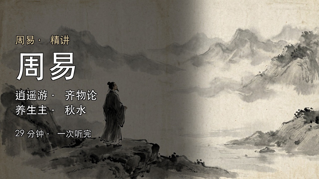 周易· 精讲合集：亲附有道·初创维艰·万物算法（3篇29分钟一次听完