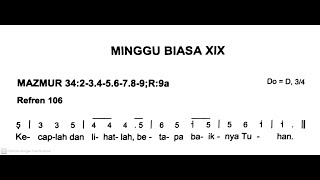 [Edisi Baru] Minggu, 11 Agustus 2024 - MINGGU BIASA XIX (Sembilan Belas) - Mazmur Tanggapan - Thn B