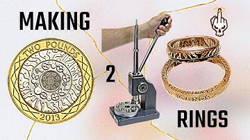 Britse bimetalen munten omtoveren tot ringen op maat — Volledige doe-het-zelf-muntringbouw, deel 1!