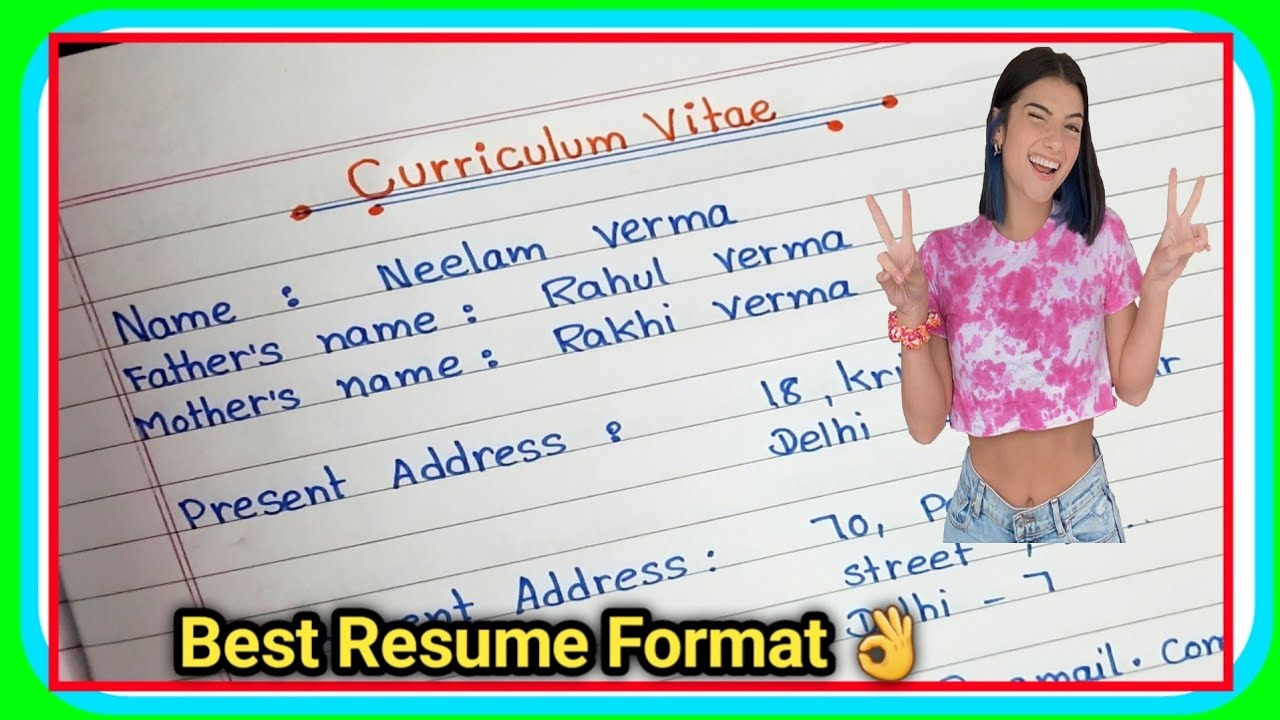 resume kaise banaye||Resume Format for Freshers||How to write a