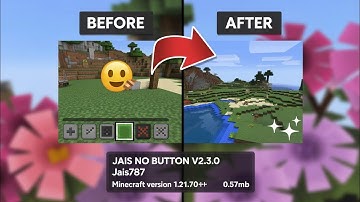 Button Hider Mod For MCPE 1.21+ | अब तक के सर्वश्रेष्ठ बटन हाइडर मॉड में से एक .