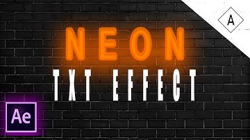 Neon Text Effect - After Effects Tutorial (saber plugin)
