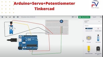 Tinkercad: Arduino + Servo + Potentiometer