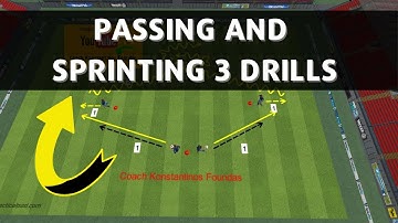 🎯Team Passing And Sprinting Drills -  3 Soccer Exercises(2021)