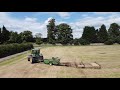 Baling Hay 2020 - John Deere 7700 / 456A