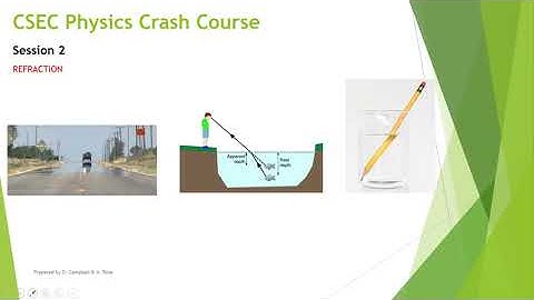 CSEC Physics Crash Course Session 2